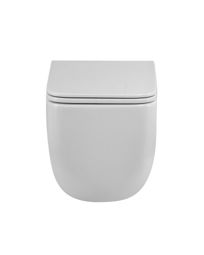 Унитаз подвесной безободковый с сиденьем дюропласт soft close BelBagno LUCE-TOR BB076CH-TOR/SC