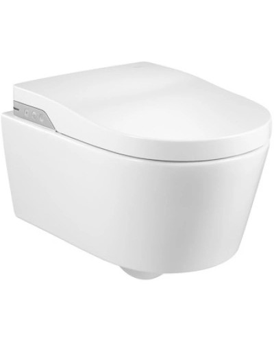 Подвесной безободковый унитаз с функцией биде Roca Inspira In-Wash 803060001