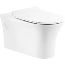 Подвесной безободковый унитаз BelBagno Ancona BB1224CHR-SM