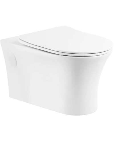 Подвесной безободковый унитаз BelBagno Ancona BB1224CHR-SM