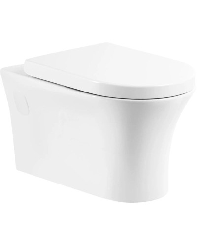 Подвесной безободковый унитаз BelBagno Ancona BB1224CHR-SM