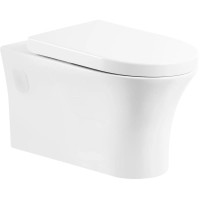 Подвесной безободковый унитаз BelBagno Ancona BB1224CHR-SM