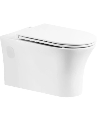 Подвесной безободковый унитаз BelBagno Ancona BB1224CHR-SM