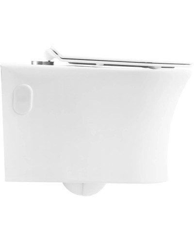 Подвесной безободковый унитаз BelBagno Ancona BB1224CHR-SM