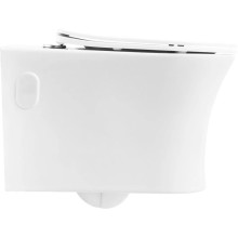 Подвесной безободковый унитаз BelBagno Ancona BB1224CHR-SM