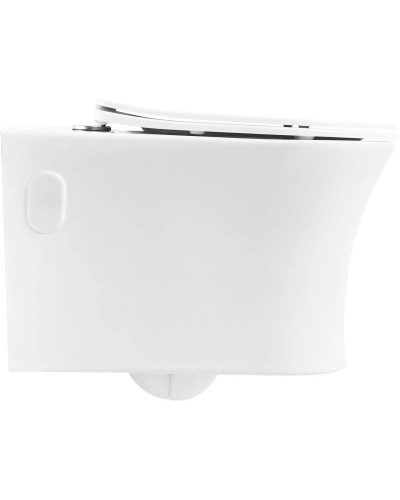 Подвесной безободковый унитаз BelBagno Ancona BB1224CHR-SM