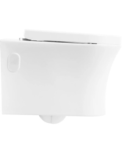 Подвесной безободковый унитаз BelBagno Ancona BB1224CHR-SM