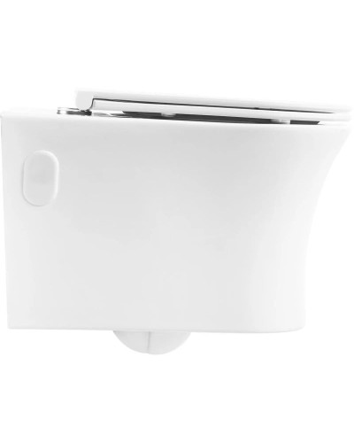 Подвесной безободковый унитаз BelBagno Ancona BB1224CHR-SM