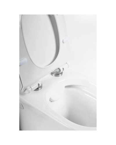 Подвесной безободковый унитаз BelBagno Ancona BB1224CHR-SM