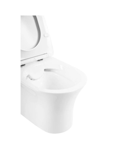Подвесной безободковый унитаз BelBagno Ancona BB1224CHR-SM