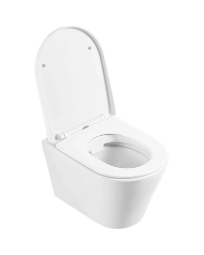 Подвесной безободковый унитаз BelBagno Flay-R BB506CH