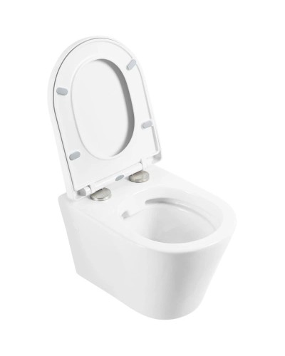 Подвесной безободковый унитаз BelBagno Flay-R BB506CH