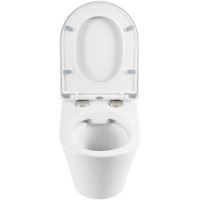 Подвесной безободковый унитаз BelBagno Flay-R BB506CH