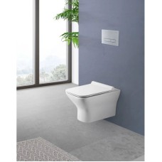 Подвесной безободковый унитаз BelBagno Romano BB248CHR-SM