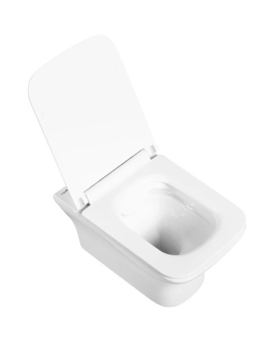 Подвесной безободковый унитаз BelBagno Romano BB248CHR-SM