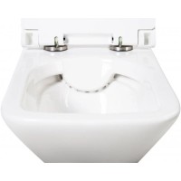 Подвесной безободковый унитаз BelBagno Romano BB248CHR-SM