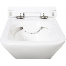 Подвесной безободковый унитаз BelBagno Romano BB248CHR-SM