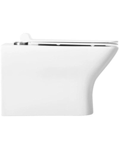 Подвесной безободковый унитаз BelBagno Romano BB248CHR-SM