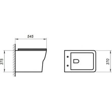 Подвесной безободковый унитаз BelBagno Romano BB248CHR-SM