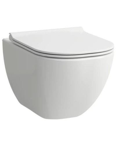 Подвесной безободковый унитаз с сиденьем микролифт Laufen Basal 8.66E1.0.000.000.1