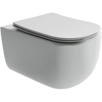 Подвесной безободковый унитаз с сиденьем микролифт Ceramica Nova Noel CN3013