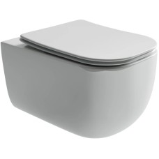 Подвесной безободковый унитаз с сиденьем микролифт Ceramica Nova Noel CN3013