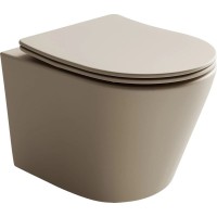 Подвесной безободковый унитаз с сиденьем микролифт Ceramica Nova Balearica CN6000MC