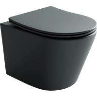 Подвесной безободковый унитаз с сиденьем микролифт Ceramica Nova Balearica CN6000MDH