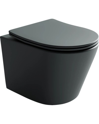 Подвесной безободковый унитаз с сиденьем микролифт Ceramica Nova Balearica CN6000MDH