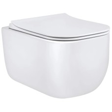 Унитаз подвесной Vincea Form VT1-35 безободковый, с сиденьем микролифт, белый