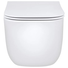 Унитаз подвесной Vincea Form VT1-35 безободковый, с сиденьем микролифт, белый