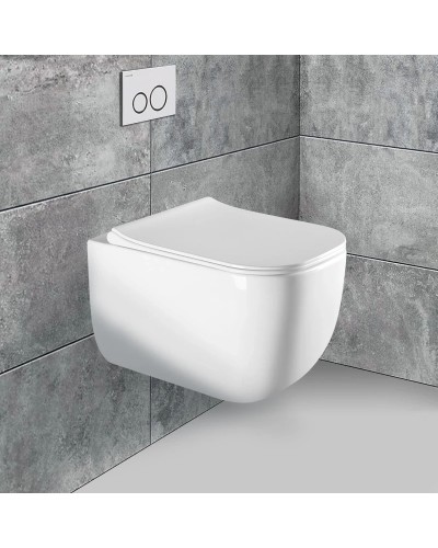 Унитаз подвесной Vincea Form VT1-35 безободковый, с сиденьем микролифт, белый