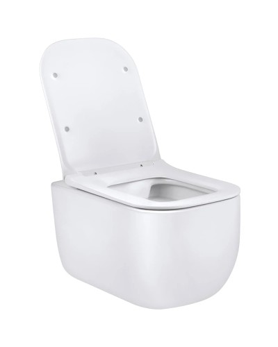 Унитаз подвесной Vincea Form VT1-35 безободковый, с сиденьем микролифт, белый