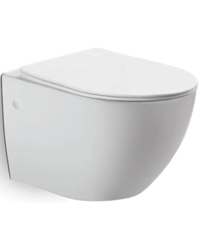 Унитаз подвесной Vincea Globo VT1-14 безободковый, с сиденьем микролифт, белый