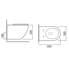 Унитаз подвесной Vincea Globo VT1-14MB безободковый, с сиденьем микролифт, черный матовый