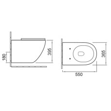 Унитаз подвесной Vincea Globo VT1-14MB безободковый, с сиденьем микролифт, черный матовый
