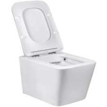 Унитаз подвесной Vincea Q-Line VT1-12 безободковый, с сиденьем микролифт, белый