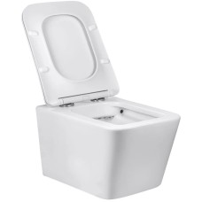 Унитаз подвесной Vincea Q-Line VT1-12 безободковый, с сиденьем микролифт, белый