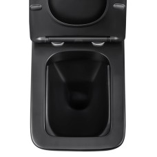 Унитаз подвесной Vincea Q-Line VT1-12MB безободковый, с сиденьем микролифт, черный матовый