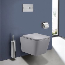 Унитаз подвесной Vincea Q-Line VT1-12MG безободковый, с сиденьем микролифт, серый матовый