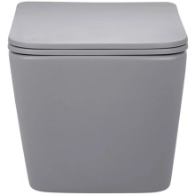 Унитаз подвесной Vincea Q-Line VT1-12MG безободковый, с сиденьем микролифт, серый матовый