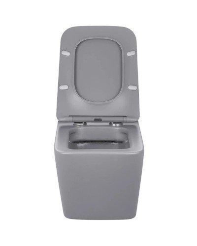 Унитаз подвесной Vincea Q-Line VT1-12MG безободковый, с сиденьем микролифт, серый матовый