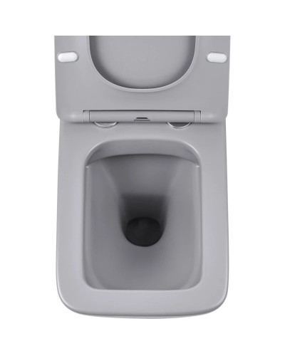 Унитаз подвесной Vincea Q-Line VT1-12MG безободковый, с сиденьем микролифт, серый матовый