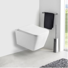 Унитаз подвесной Vincea Q-Line VT1-12MW безободковый, с сиденьем микролифт, белый матовый