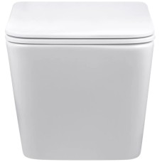 Унитаз подвесной Vincea Q-Line VT1-12MW безободковый, с сиденьем микролифт, белый матовый