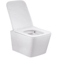 Унитаз подвесной Vincea Q-Line VT1-12MW безободковый, с сиденьем микролифт, белый матовый