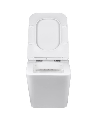 Унитаз подвесной Vincea Q-Line VT1-12MW безободковый, с сиденьем микролифт, белый матовый