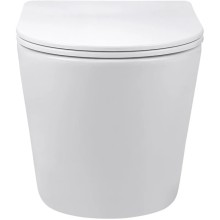 Унитаз подвесной Vincea Piatti VT1-11 безободковый, с сиденьем микролифт, белый