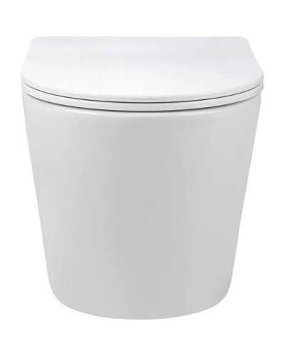 Унитаз подвесной Vincea Piatti VT1-11 безободковый, с сиденьем микролифт, белый