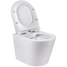 Унитаз подвесной Vincea Piatti VT1-11 безободковый, с сиденьем микролифт, белый